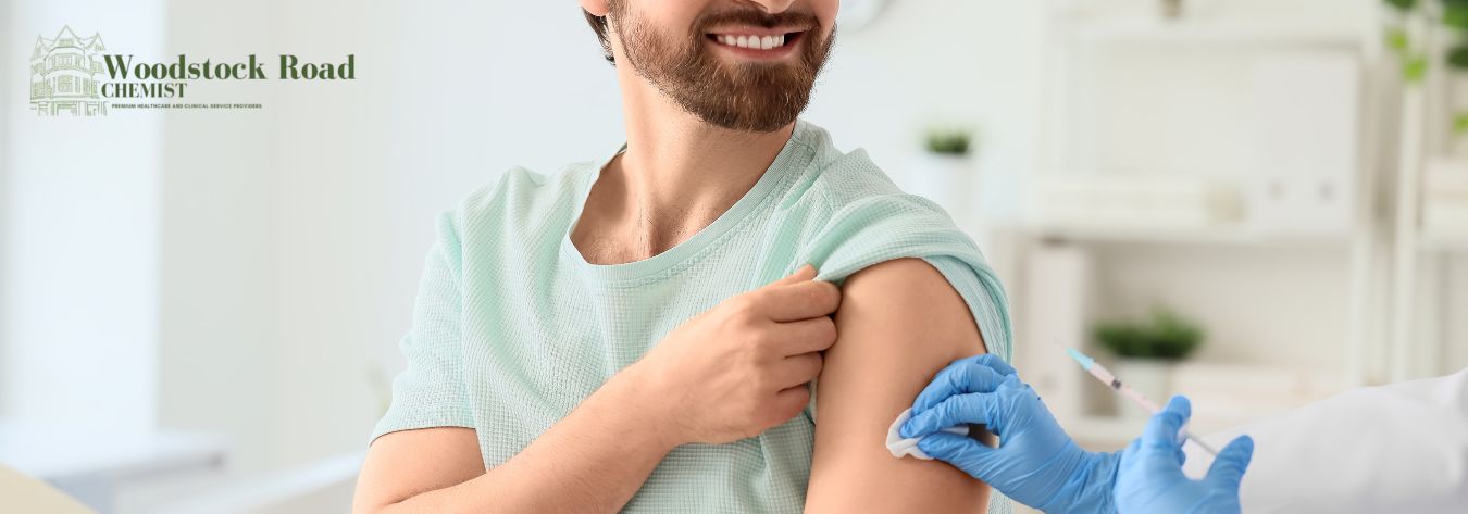 Man happy after covid vaccination