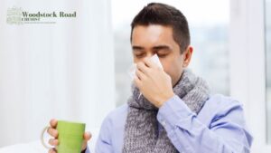 Man with the flu